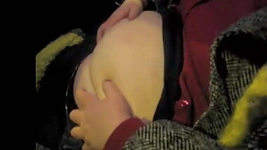 SSBBW after buffet belly rub