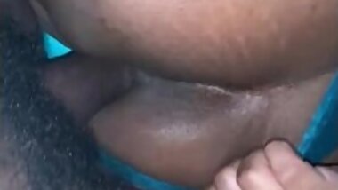 Reverse Cowgirl with toy