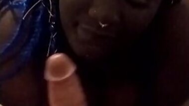 EBONY BEAUTY SUCKING WHITE COCK PREVIEW