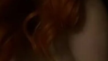 Curvy Red head showing off