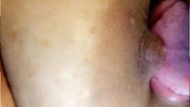 Mixed big tits girl sucking on her nipple