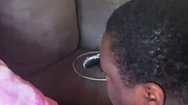 Ebony BBW blowjob and backshots