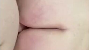 Fucking BBW pussy from the back POV