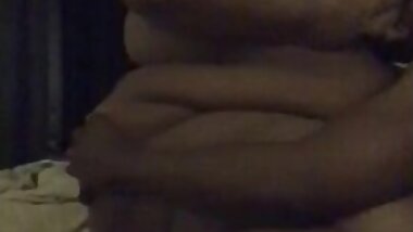 BBW CUBAN WIFE RIDES DICK VERY HARD ON THE COUCH