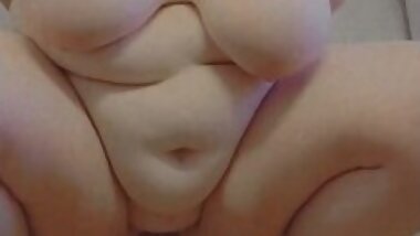 Loud thick blonde rides big dildo