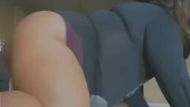 Bbw Latina twerking on the floor and teasing