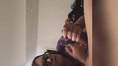Gf sucking my cock tease