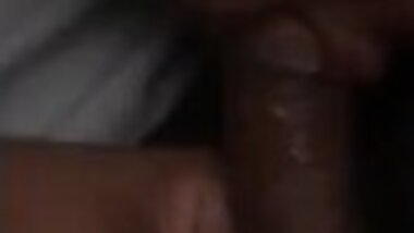 Bae under the covers sucking dick