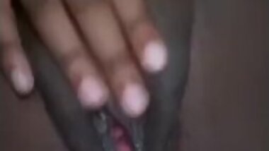 Playing with my creampie after a long fucking