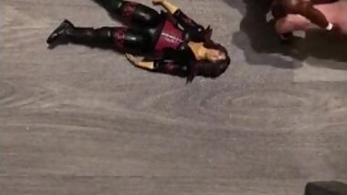 HORNY BBW MOM PLAYS WITH SON WRESTLING TOYS