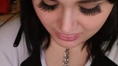 BBW pet cumslut submissive neko girl xxkittens plays with her pussy & tastes herself