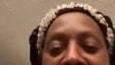 Black chick in the shower