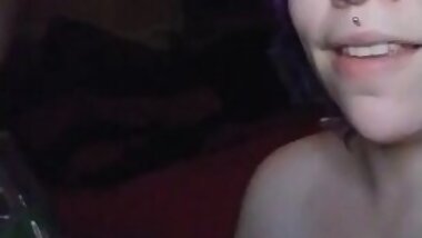 Golden Shower Time With Happy Goth Sub