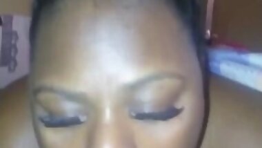 Ebony Thot loves giving head