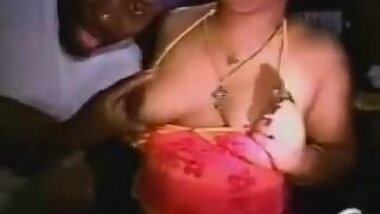 Fondling black chicks at party