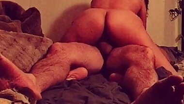 Asian GF with plump dimple apple bottom rides it