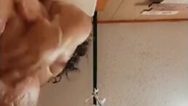 BBW in shower showing some ass