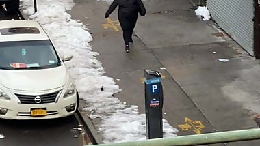 Russian lady with thick nice thighs looking at my dick out