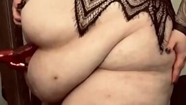 A dildo for a fat ass and big belly