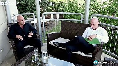 Bbw big tits threesome