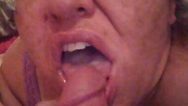 bbw snowball cum kissing