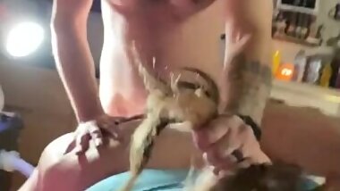 Daddy little cumslut taking it