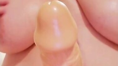 Sexy BBW fucks her tits, takes her toys deep, and squirts in your face. Stacey38G