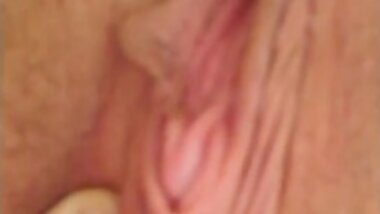 Step daughter playing with big tits and swollen clit