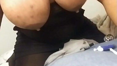 Horny slut would rather do this than spend time with family