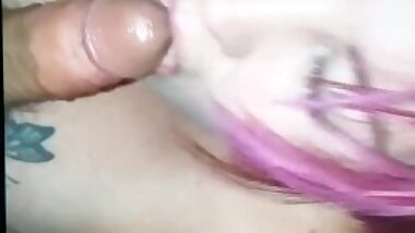 Cheating married milf sucks my cock dry