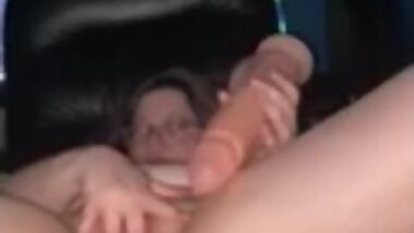 4 minutes of gaping wife using 12” dildo