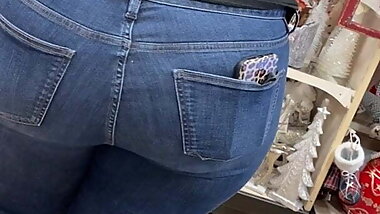 Big bbw booty in jeans