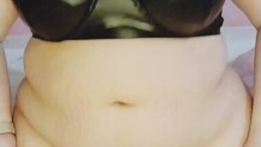 BBW Slut Rides Big Dildo and Cums Twice