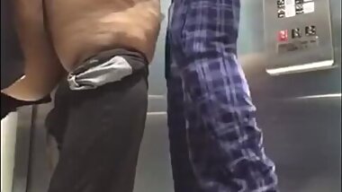 BBW CUBAN WIFE SUCKS DICK & GETS FUCKED IN ELEVATOR BY BBC