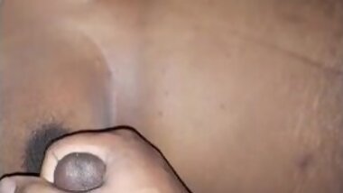 Cumshot on her big tits