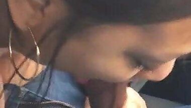 MEXICAN BBW SUCKING BLACK COCK IN CAR