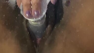 stretching out TIGHT FAT pussy with BIG dildo