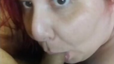 Foxy Bbw Slave Sucking Daddy