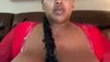 The love and struggle of her huge black tits