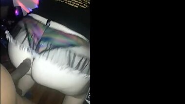 Chubby Pawg Teasing, Twerking, Ass Clapping and Ass Wiggling in her colorful Thong Skirt