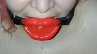 Watersports For Spanish Bbw With Mouth Gag