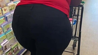 Thick Granny in Black Jeans