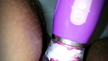 This Toy Licked And Sucked All The Cum Out Me