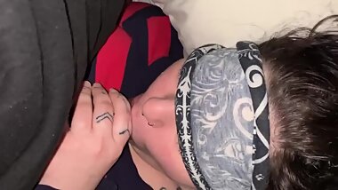 Step sister sucking dick