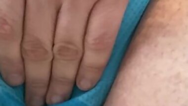 Peeing my panties and playing a little