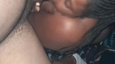 Milf sucking dick and giving hand job to son before work. Must watch! First video so show some love.