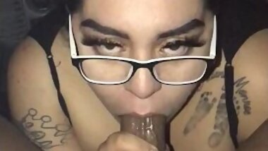 Busty Latina in glasses preview(purchase full video)